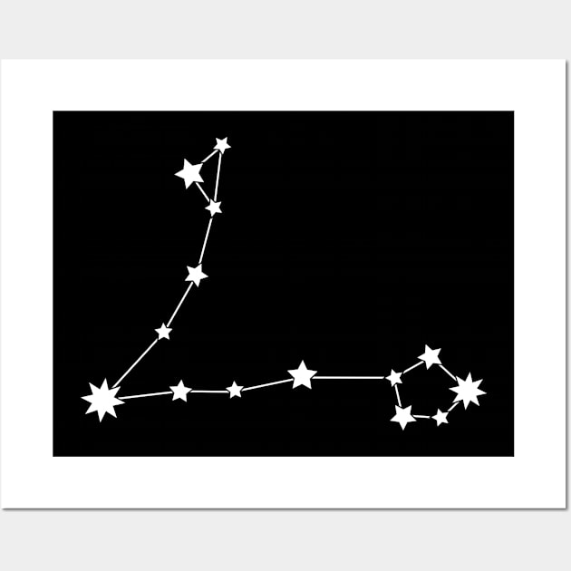 Pisces Star Sign Wall Art by FluxionHub